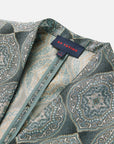 EP YAYING Blue Label Silk Jacquard Blazer Jacket