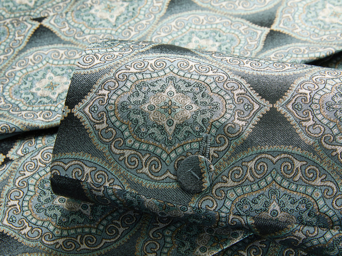 EP YAYING Blue Label Silk Jacquard Blazer Jacket