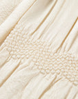 Silk Double-Face Satin Micro-Pleat Mandarin Collar Top