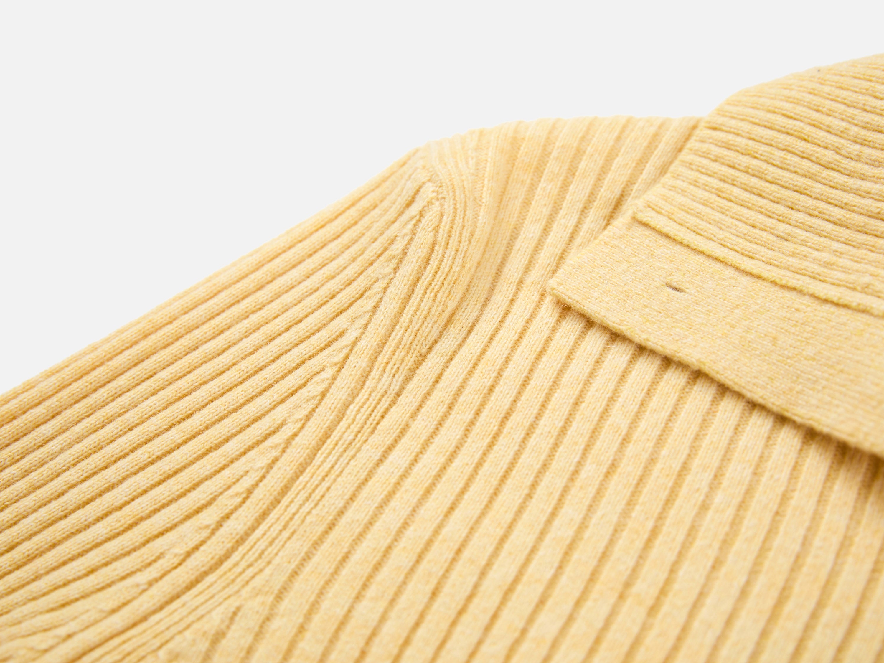 EP YAYING Colorful Button Ribbed Stand-Collar Cardigan