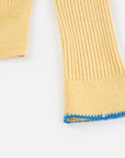 EP YAYING Colorful Button Ribbed Stand-Collar Cardigan