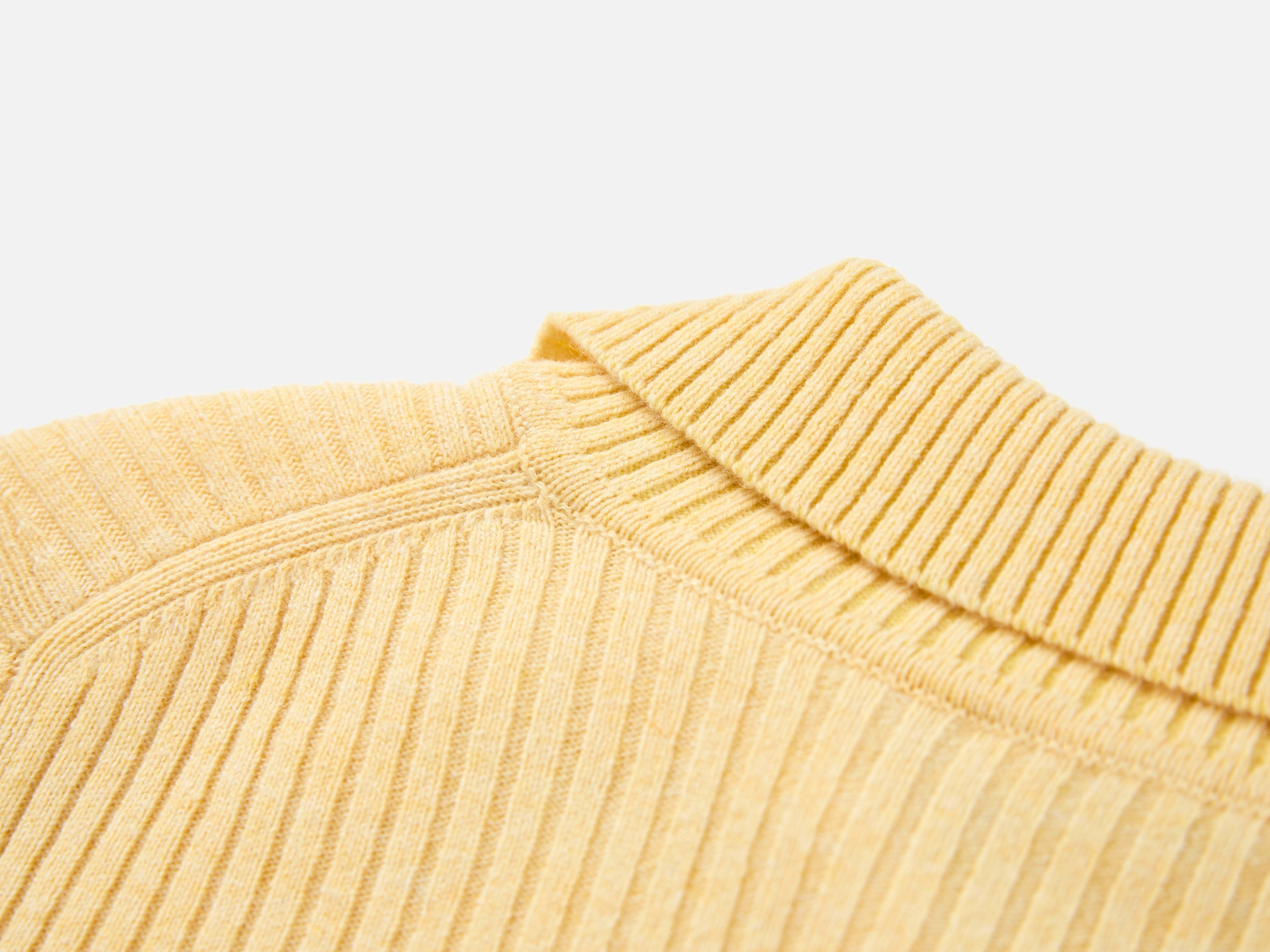 EP YAYING Colorful Button Ribbed Stand-Collar Cardigan