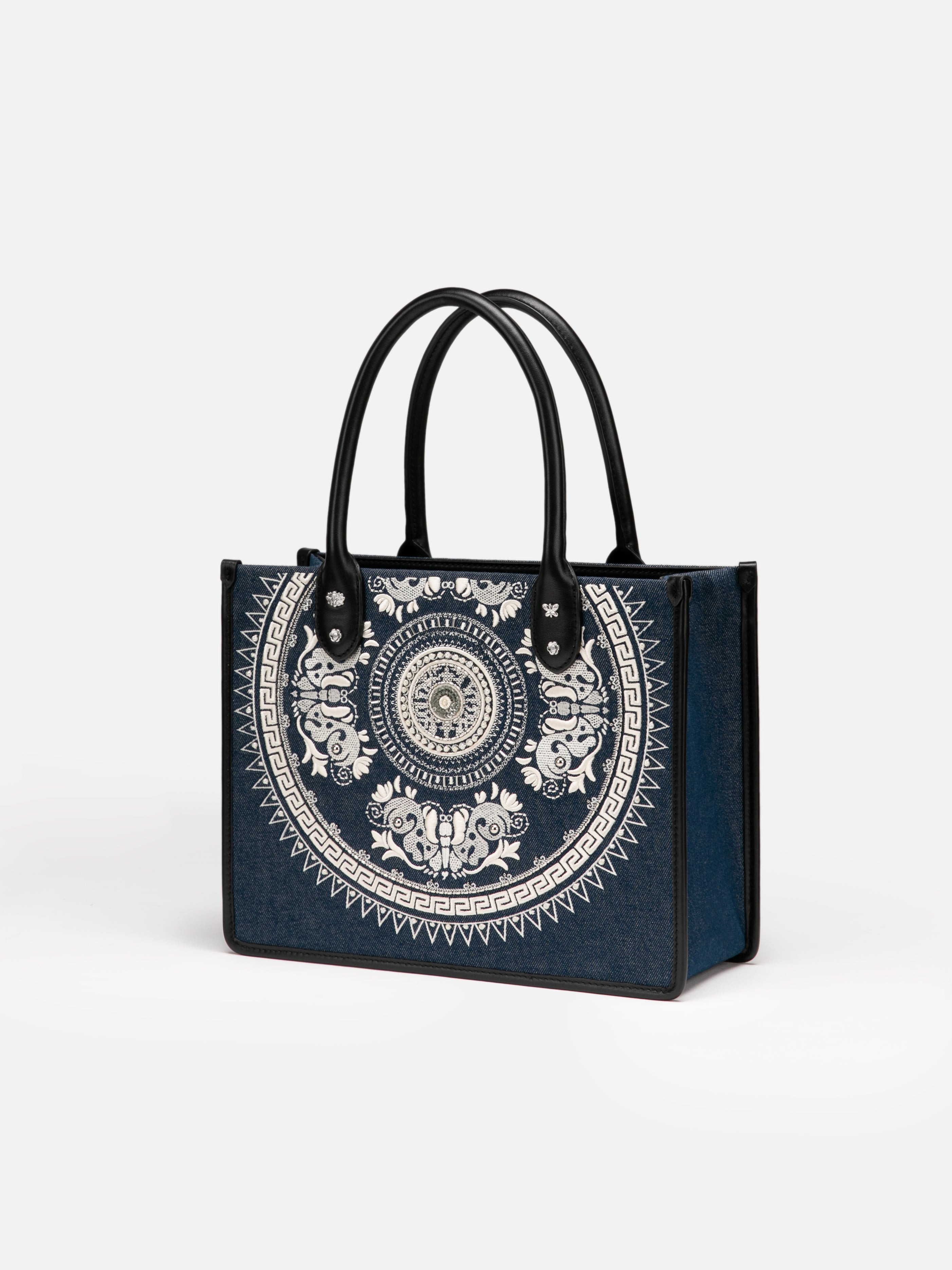 EP YAYING Jacquard Small Tote Handbag