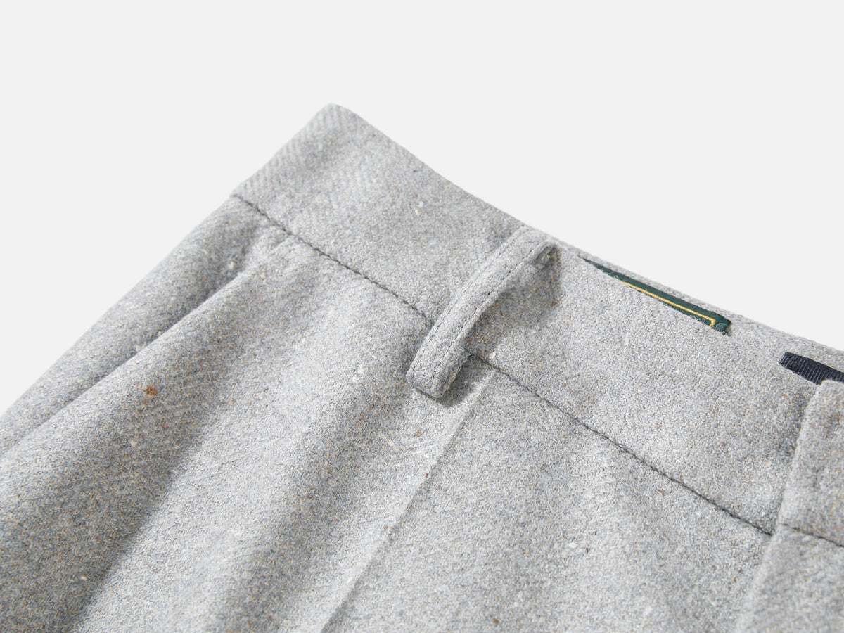 EP YAYING Blue Label Silk-Wool Wide-Leg Pants