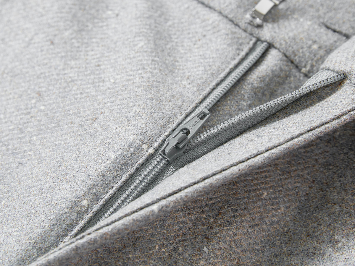 EP YAYING Blue Label Silk-Wool Wide-Leg Pants