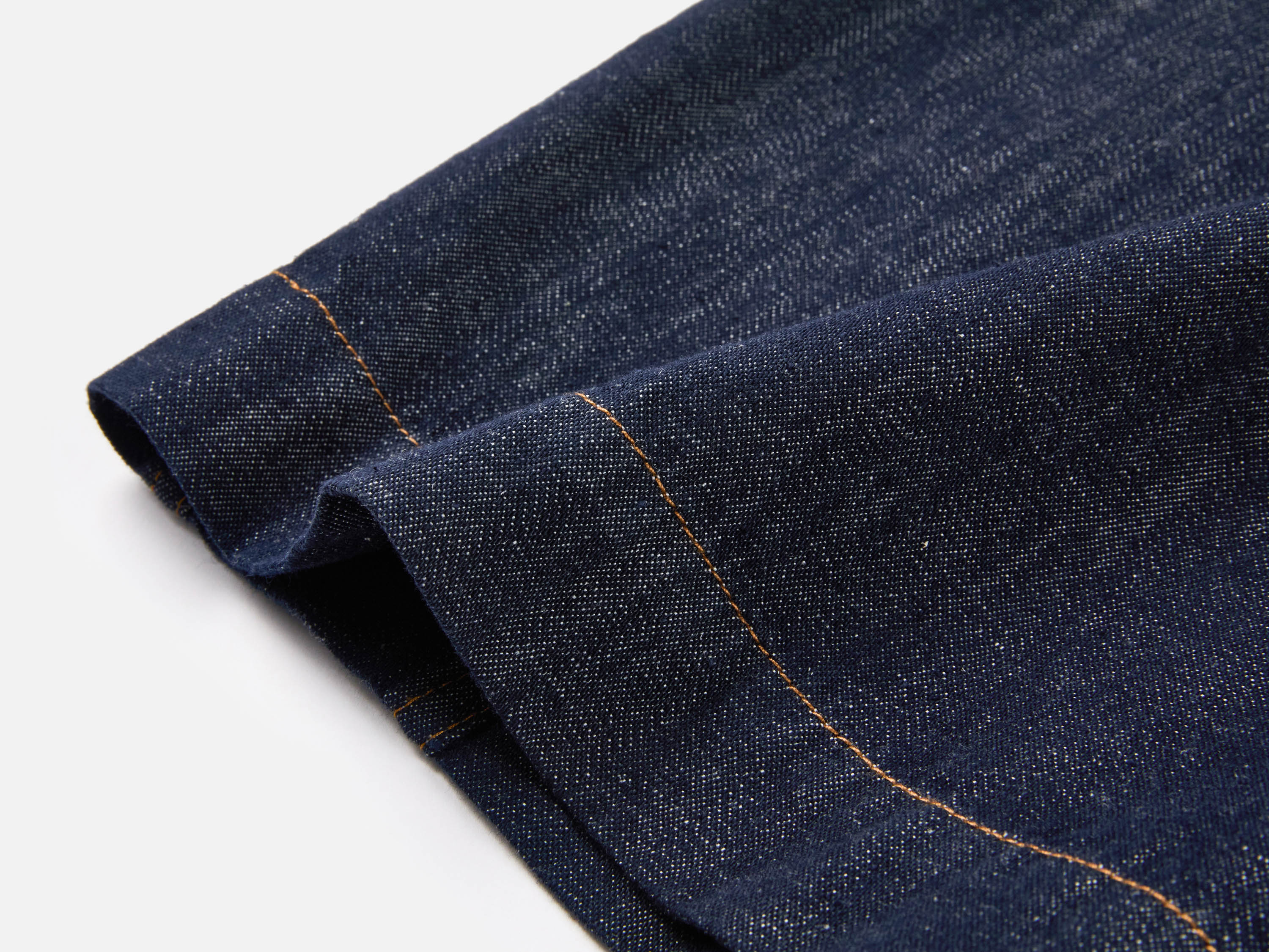 EP YAYING Linen-Lyocell High-Waist Wide-Leg Cropped Denim Pant