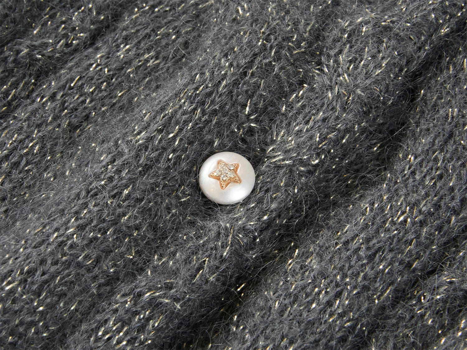 EP YAYING Mohair Knitted Cardigan
