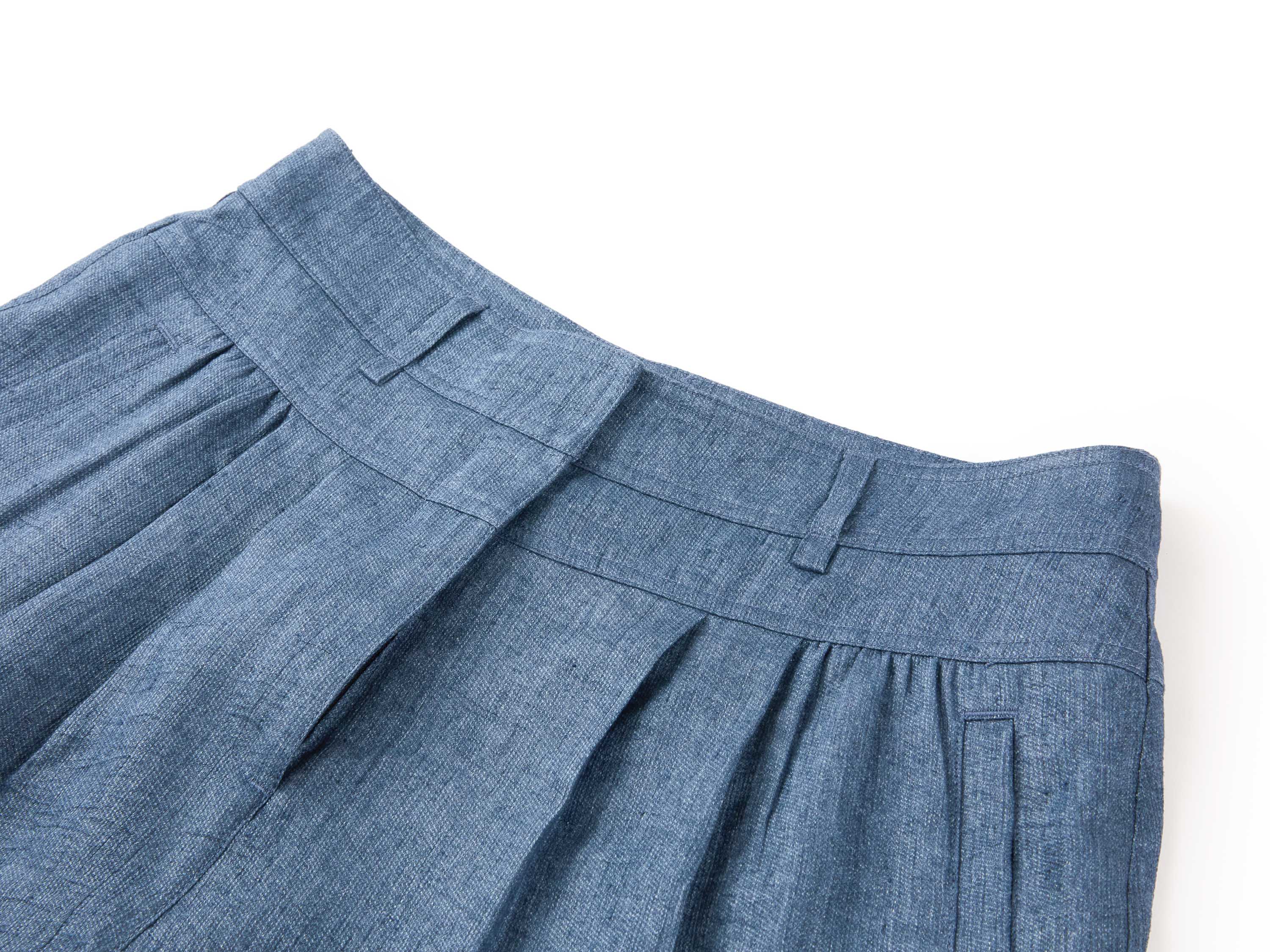 YAYING LINEN HIGH-WAIST SHORTS