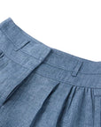 YAYING LINEN HIGH-WAIST SHORTS
