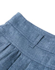 YAYING LINEN HIGH-WAIST SHORTS