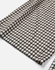 EP YAYING Cotton Check Pleated Wide Leg Pants