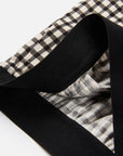 EP YAYING Cotton Check Pleated Wide Leg Pants