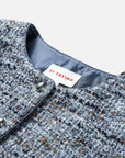 EP YAYING Blue-Grey Tweed Jacket