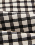 EP YAYING Cotton Check Pleated Wide Leg Pants