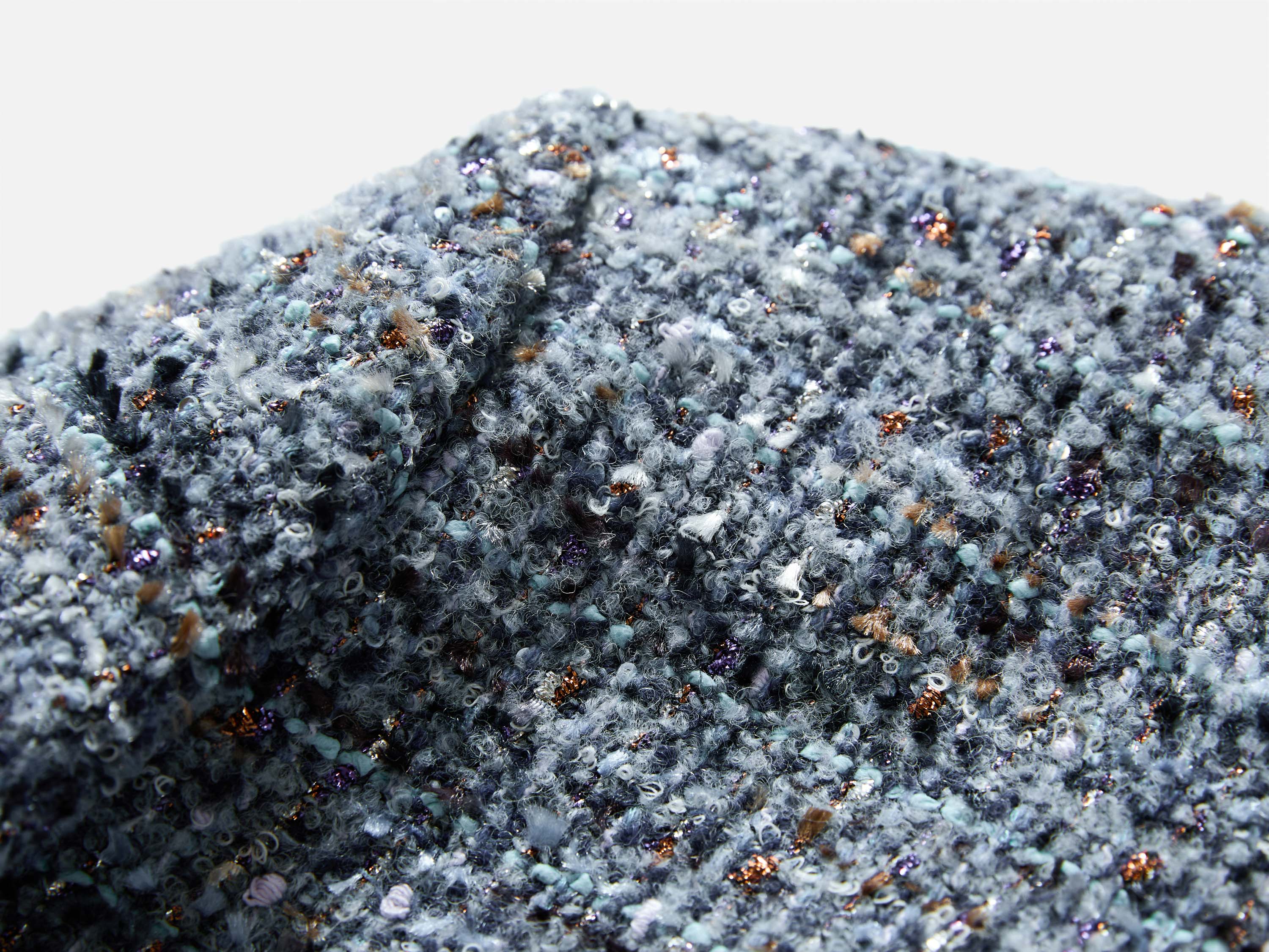 EP YAYING Blue-Grey Tweed Jacket