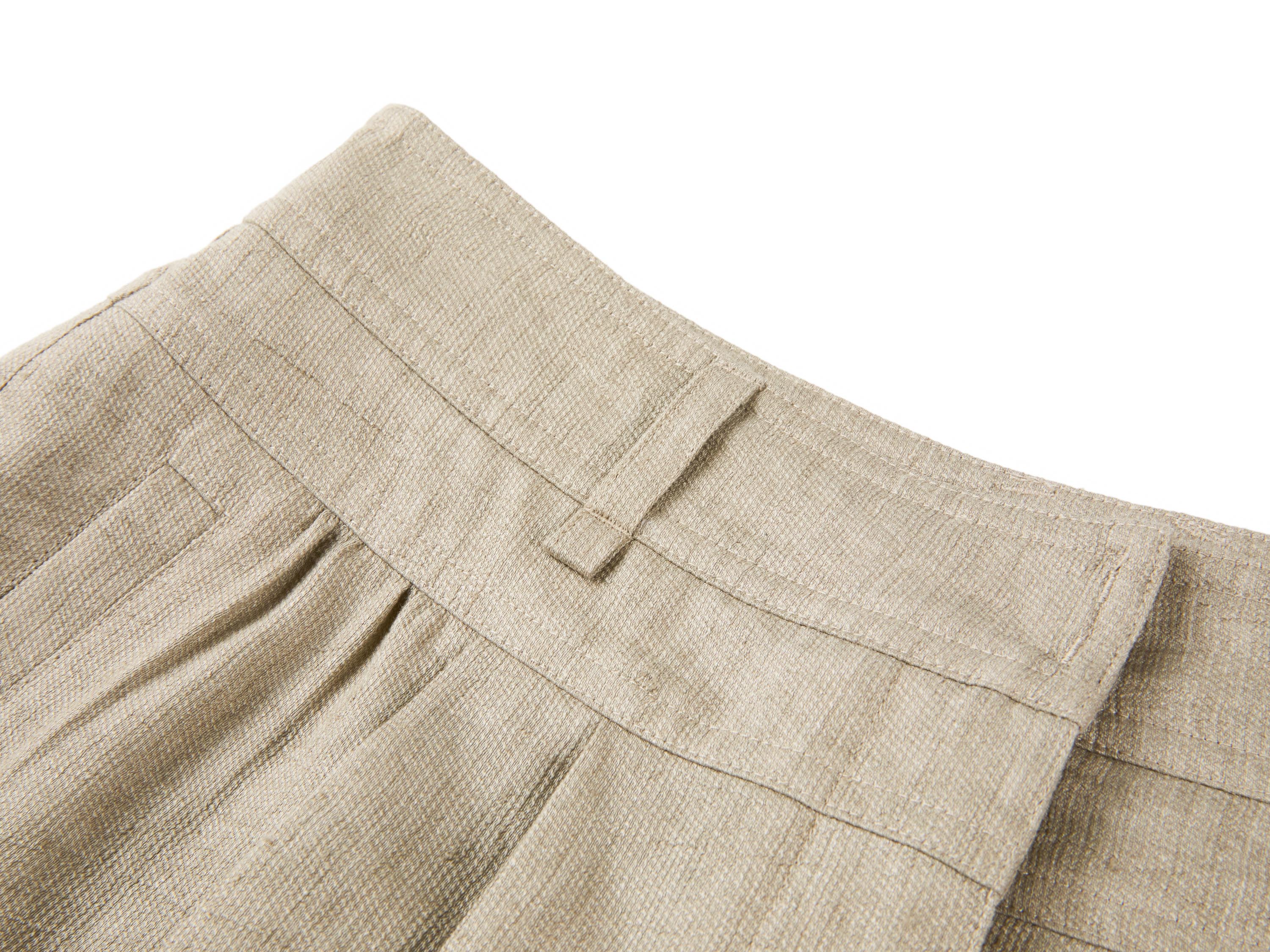 YAYING LINEN HIGH-WAIST SHORTS