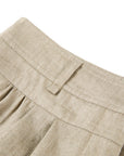 YAYING LINEN HIGH-WAIST SHORTS
