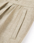 YAYING LINEN HIGH-WAIST SHORTS