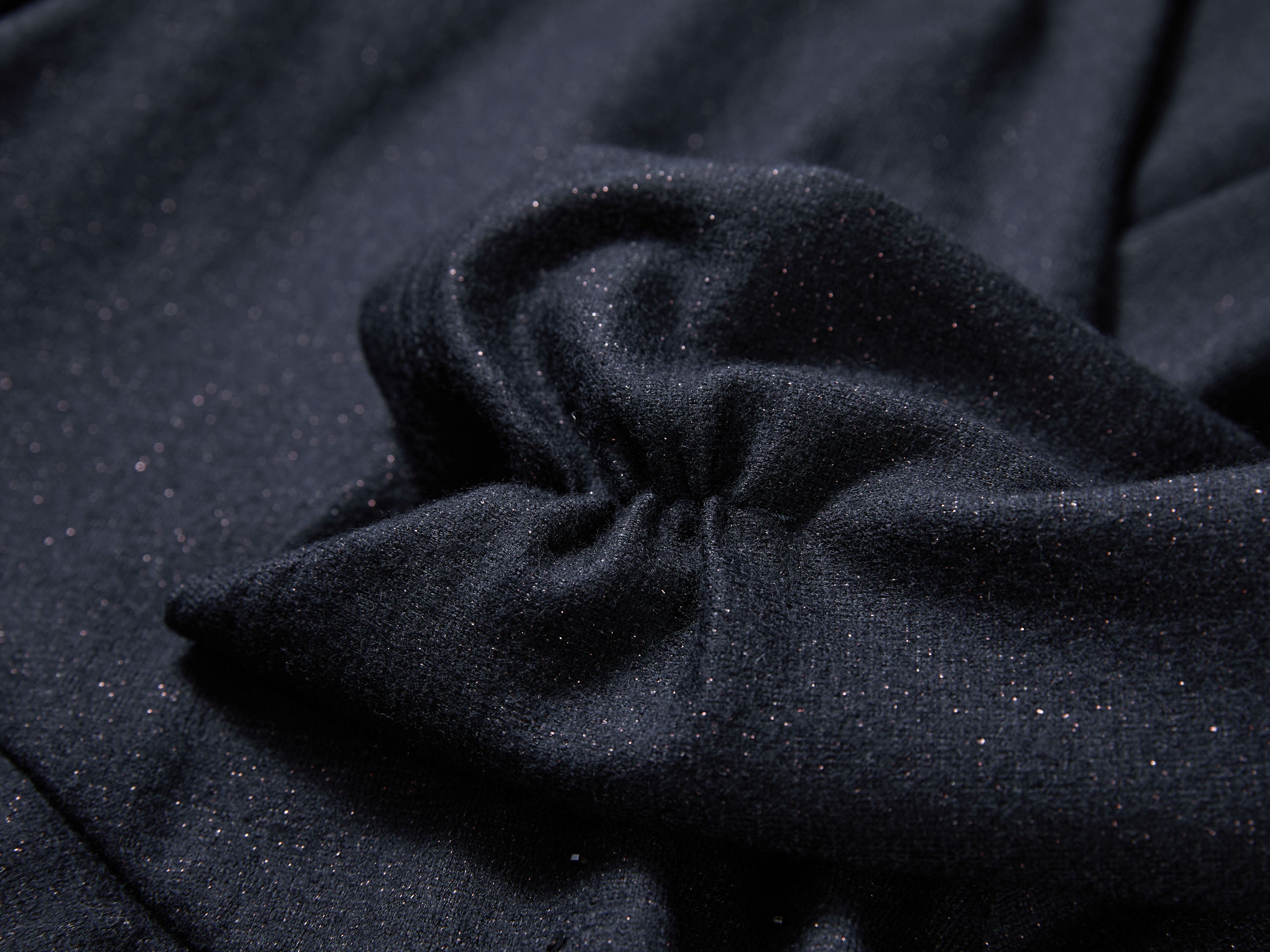 EP YAYING Blue V-Neck Pleated Dress
