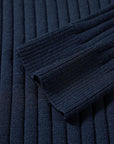 EP YAYING Striped Shirt-Splice Faux Layered Knit Top