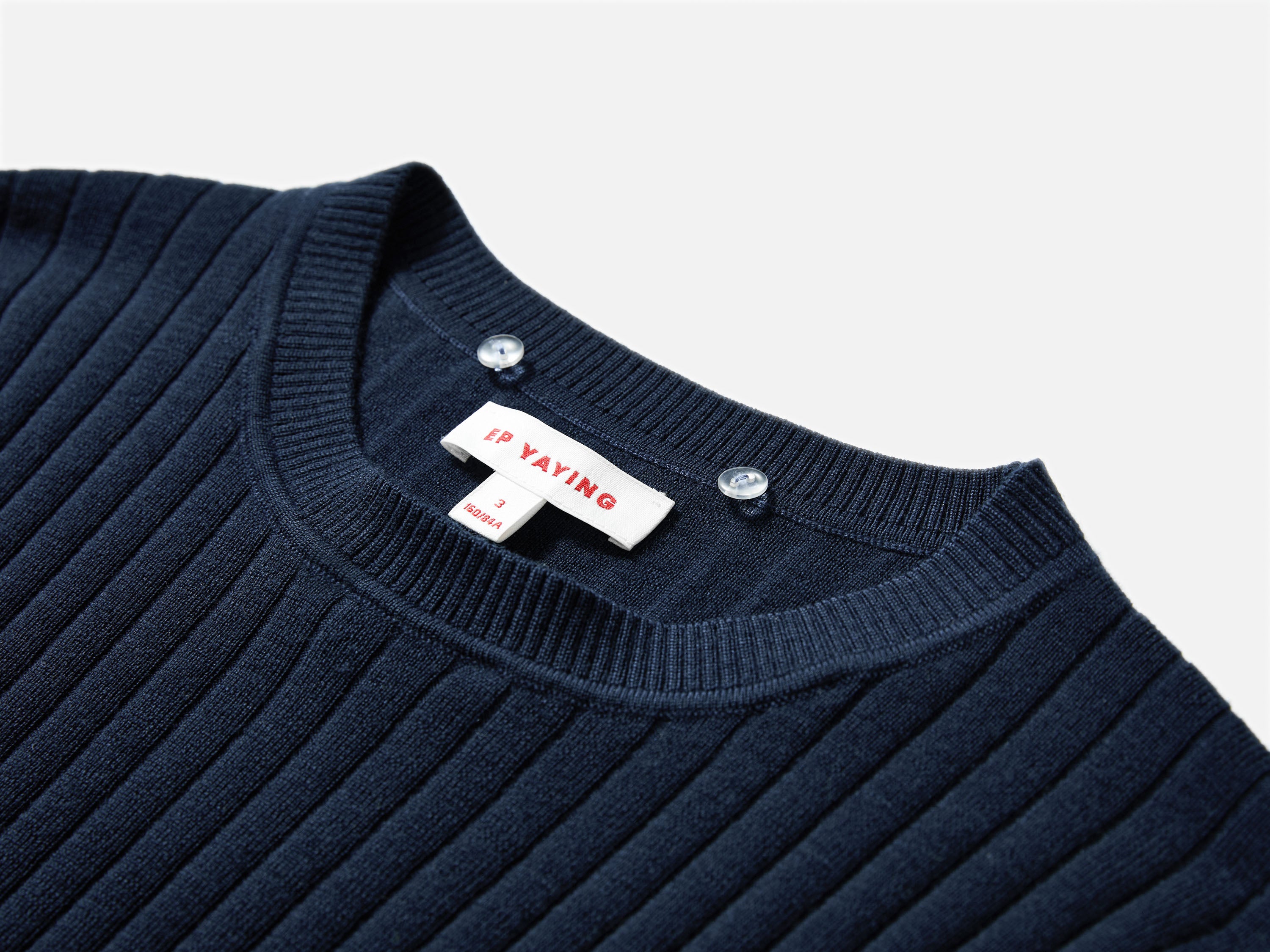 EP YAYING Striped Shirt-Splice Faux Layered Knit Top