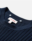 EP YAYING Striped Shirt-Splice Faux Layered Knit Top