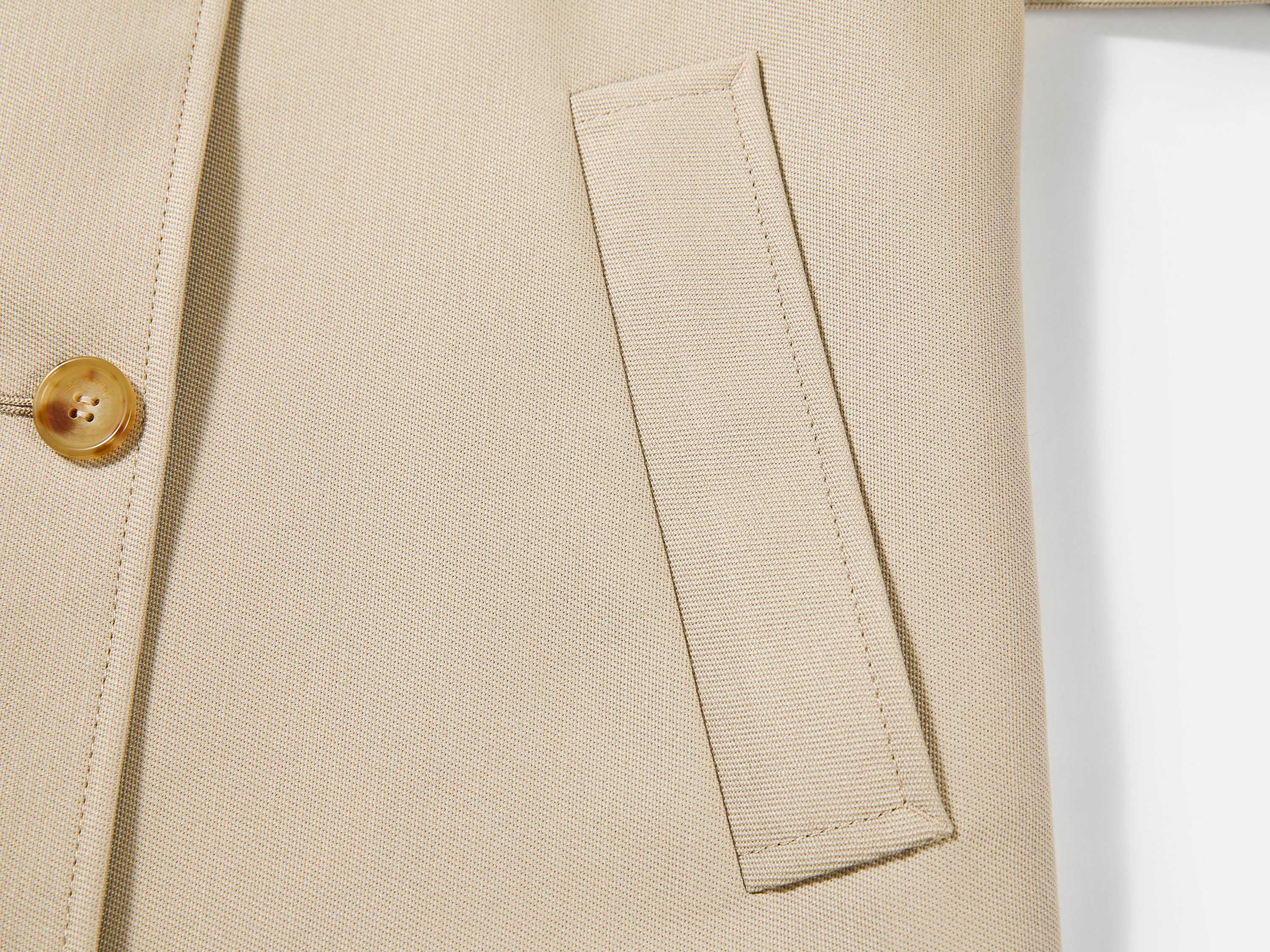 EP YAYING Long Khaki Twill Trench Coat