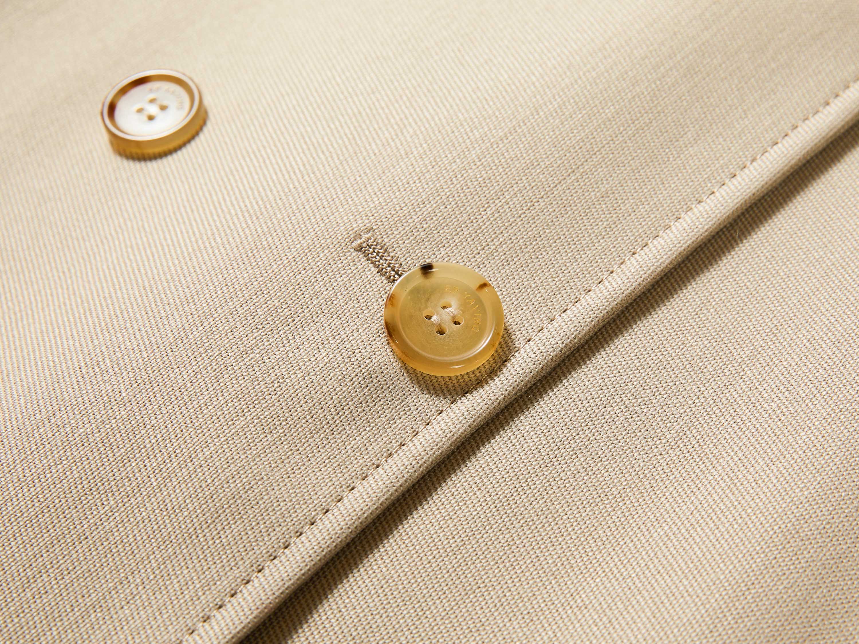 EP YAYING Long Khaki Twill Trench Coat
