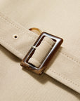EP YAYING Long Khaki Twill Trench Coat