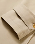 EP YAYING Long Khaki Twill Trench Coat