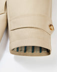 EP YAYING Long Khaki Twill Trench Coat