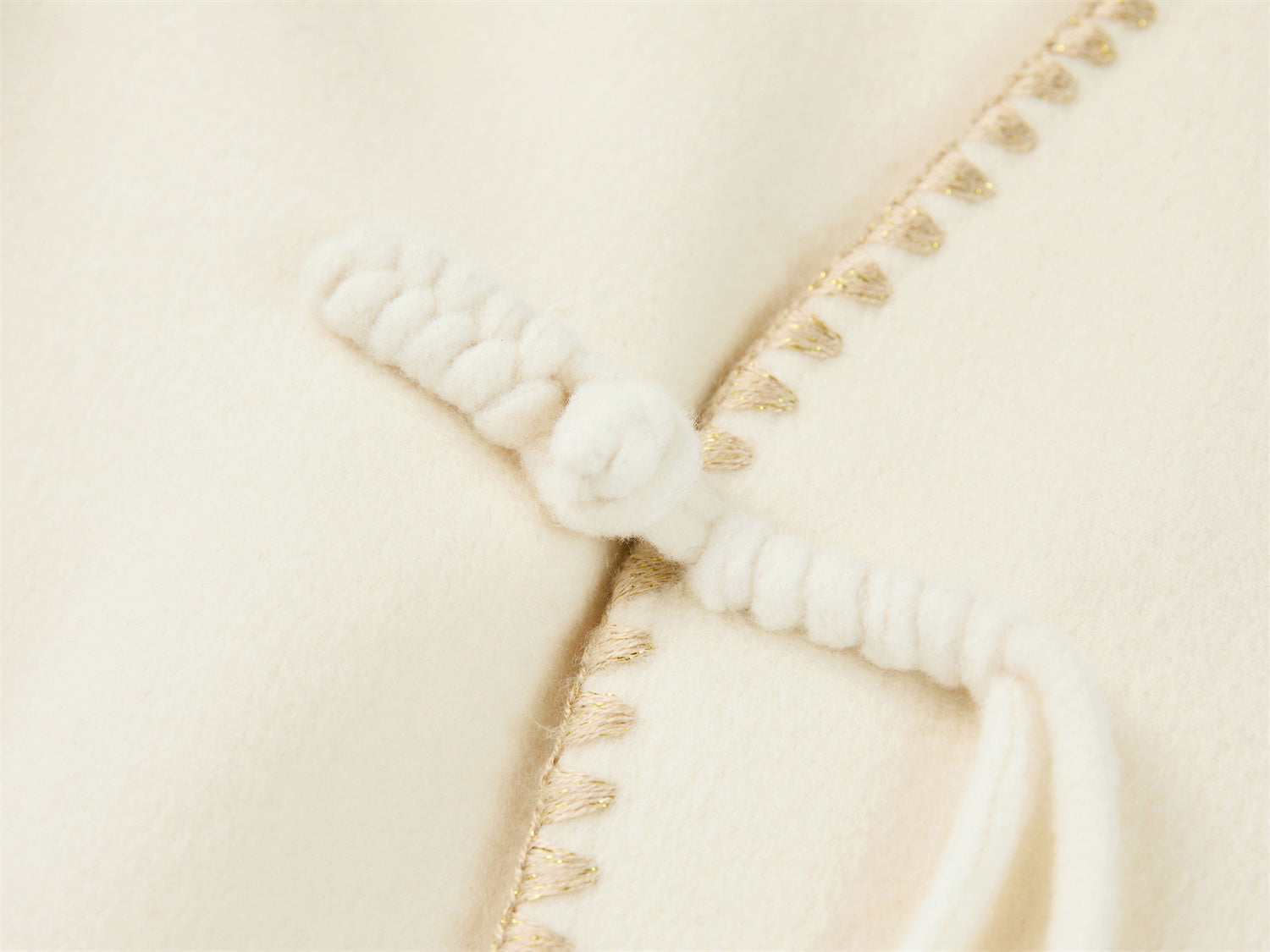 EP YAYING Double-Faced Wool Overcoat