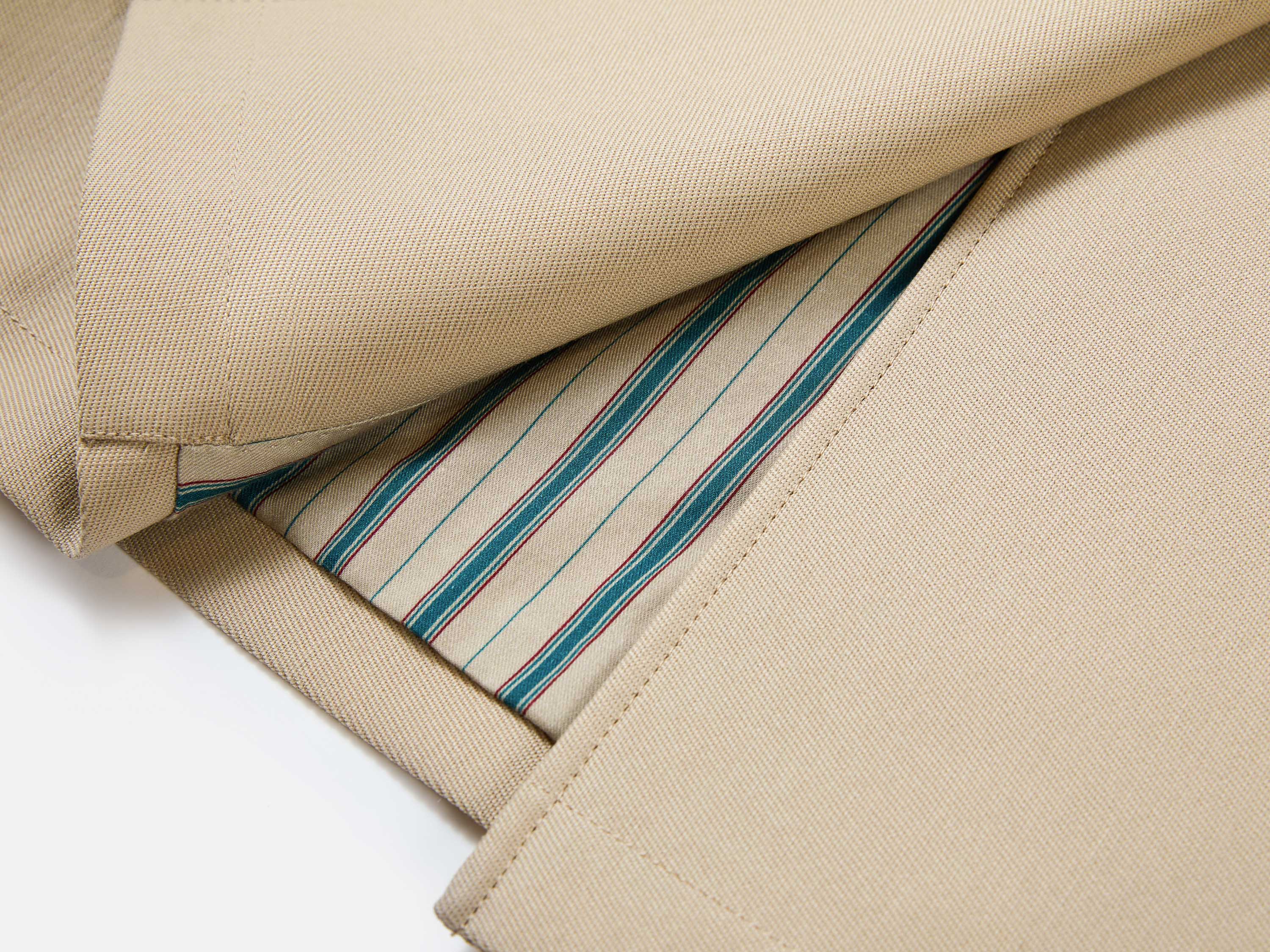 EP YAYING Long Khaki Twill Trench Coat