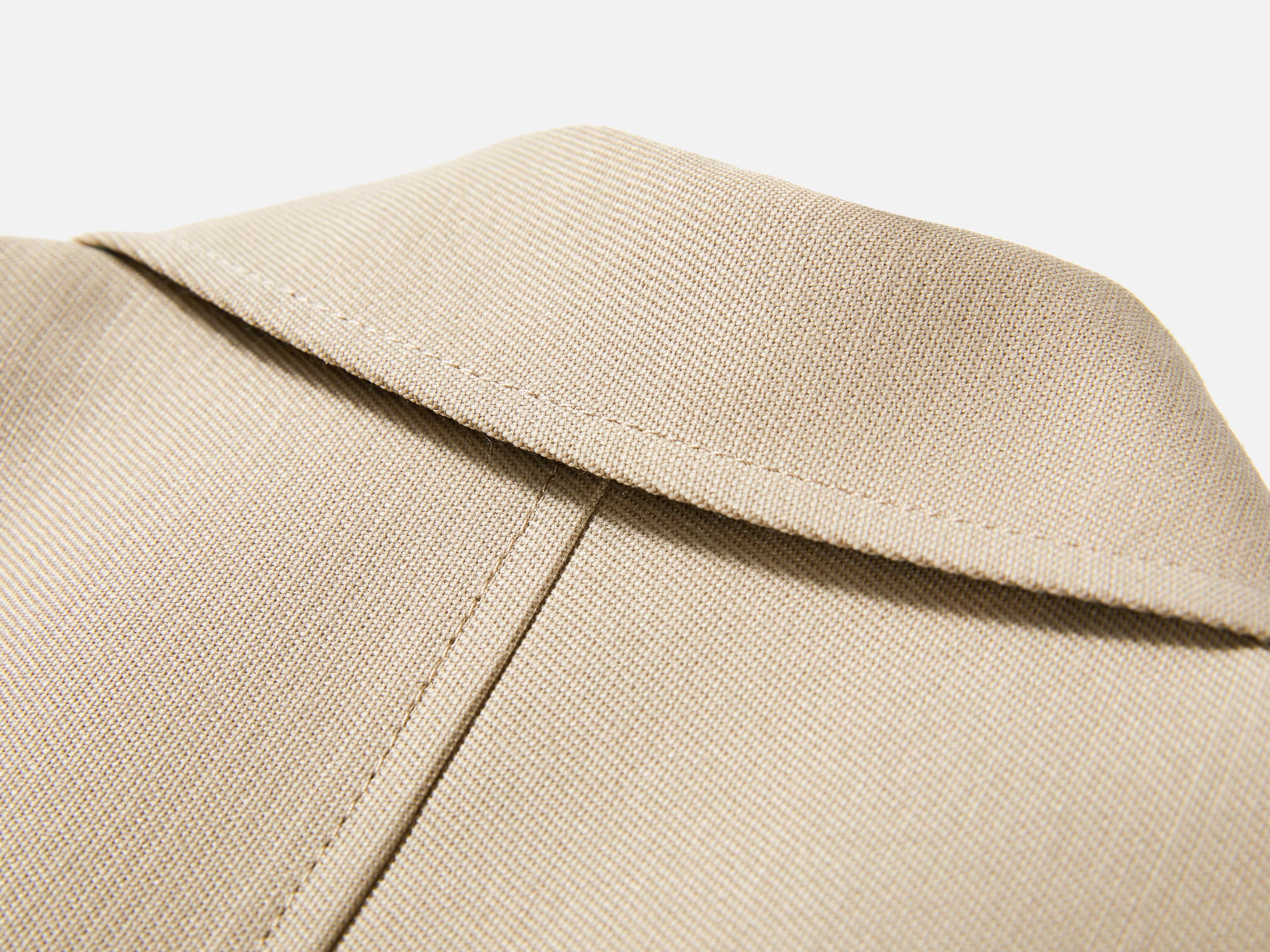 EP YAYING Long Khaki Twill Trench Coat