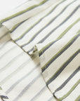 EP YAYING Green Stripe Ruffle Collar Blouse