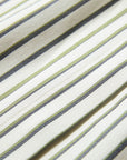 EP YAYING Green Stripe Ruffle Collar Blouse