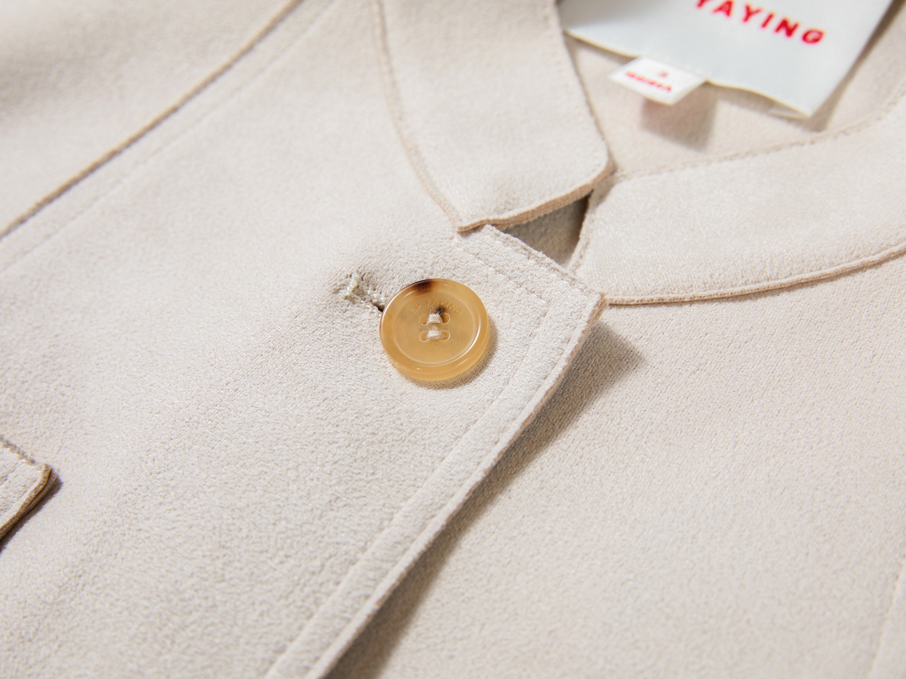 EP YAYING Stand Collar Drawstring Waist Traveler Jacket