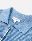 EP YAYING Linen Wool Blend Knit Polo Shirt