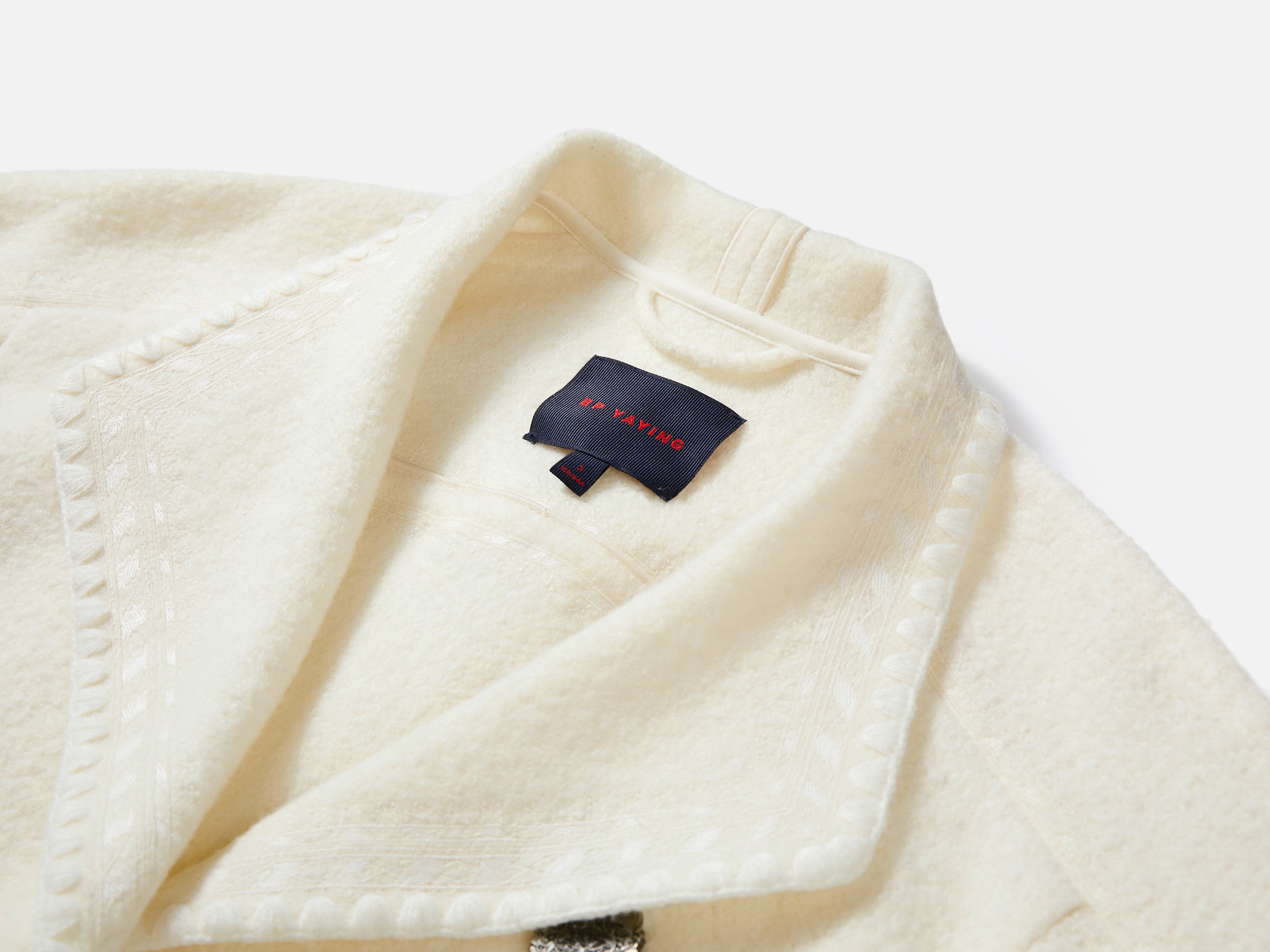 EP YAYING Blue Label Oversized Wool Coat