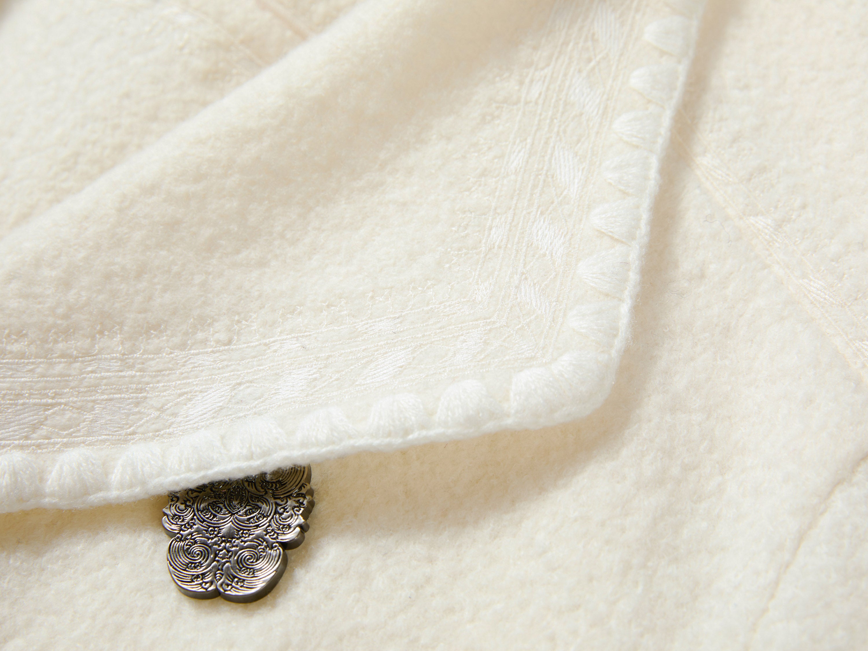 EP YAYING Blue Label Oversized Wool Coat