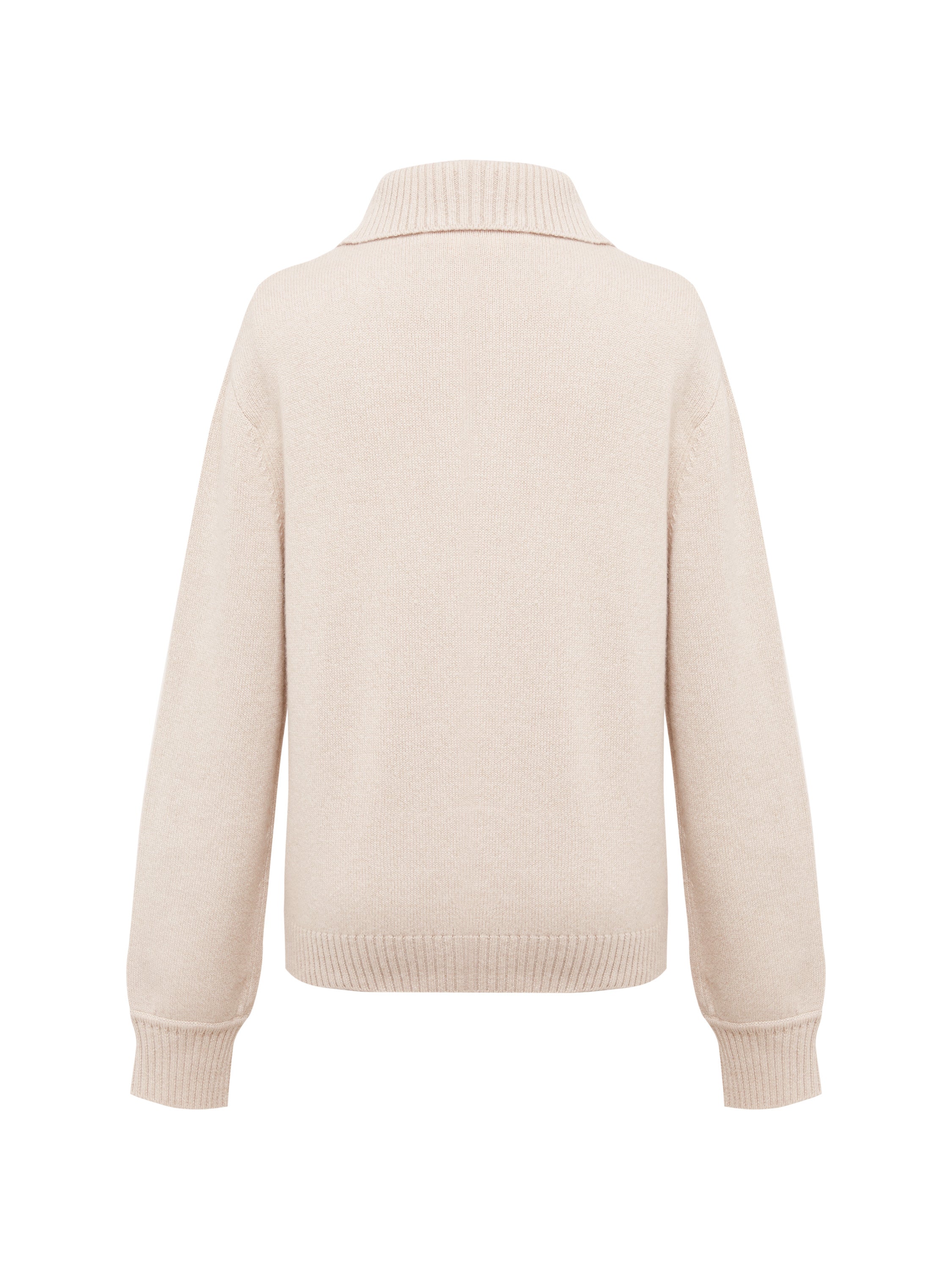 EP YAYING Cashmere Fit Polo Knit Sweater