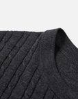 EP YAYING Soft Warm Pure Wool Floral Knitted Top