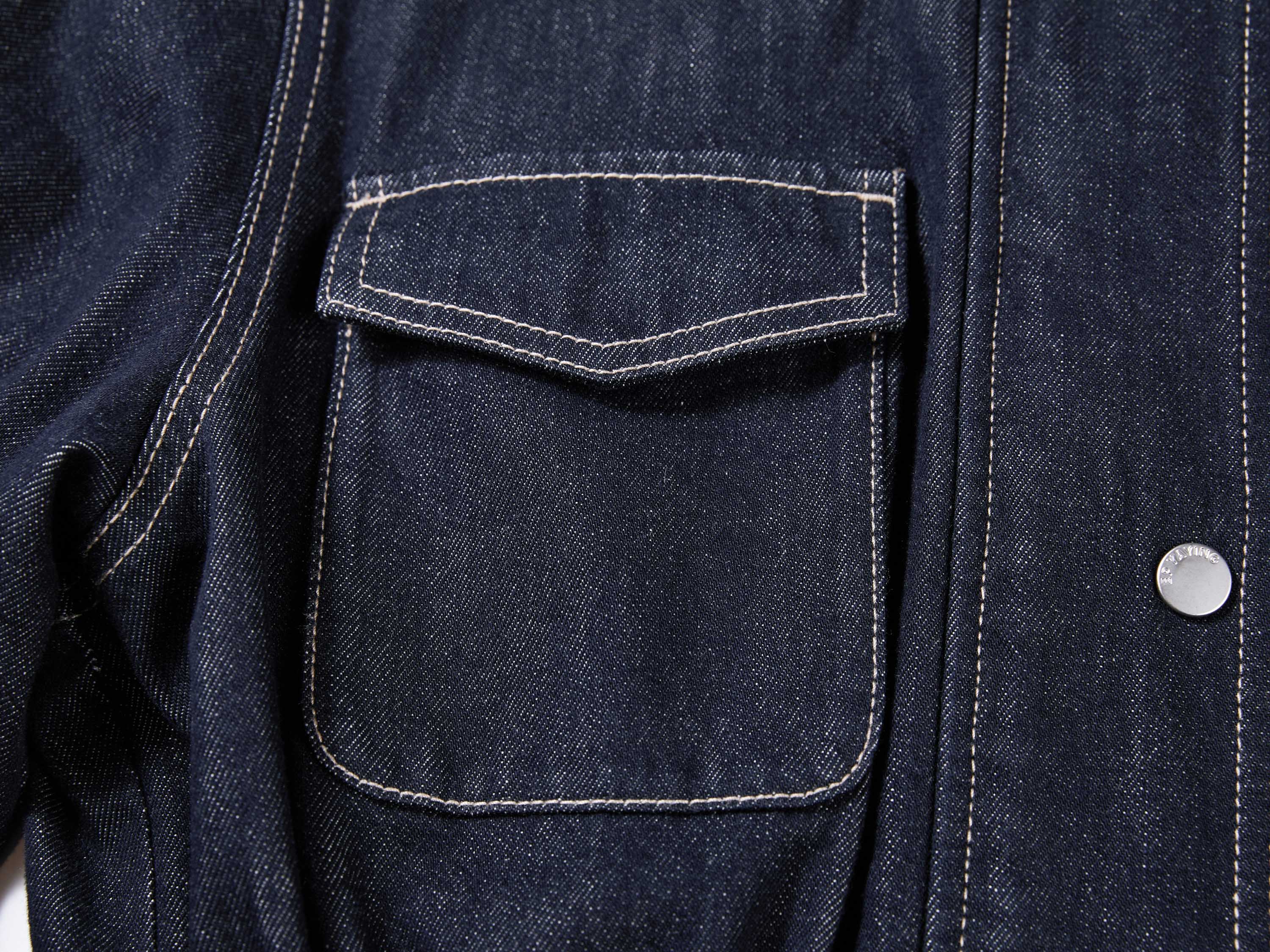 EP YAYING Vintage Relaxed Washed Denim Jacket