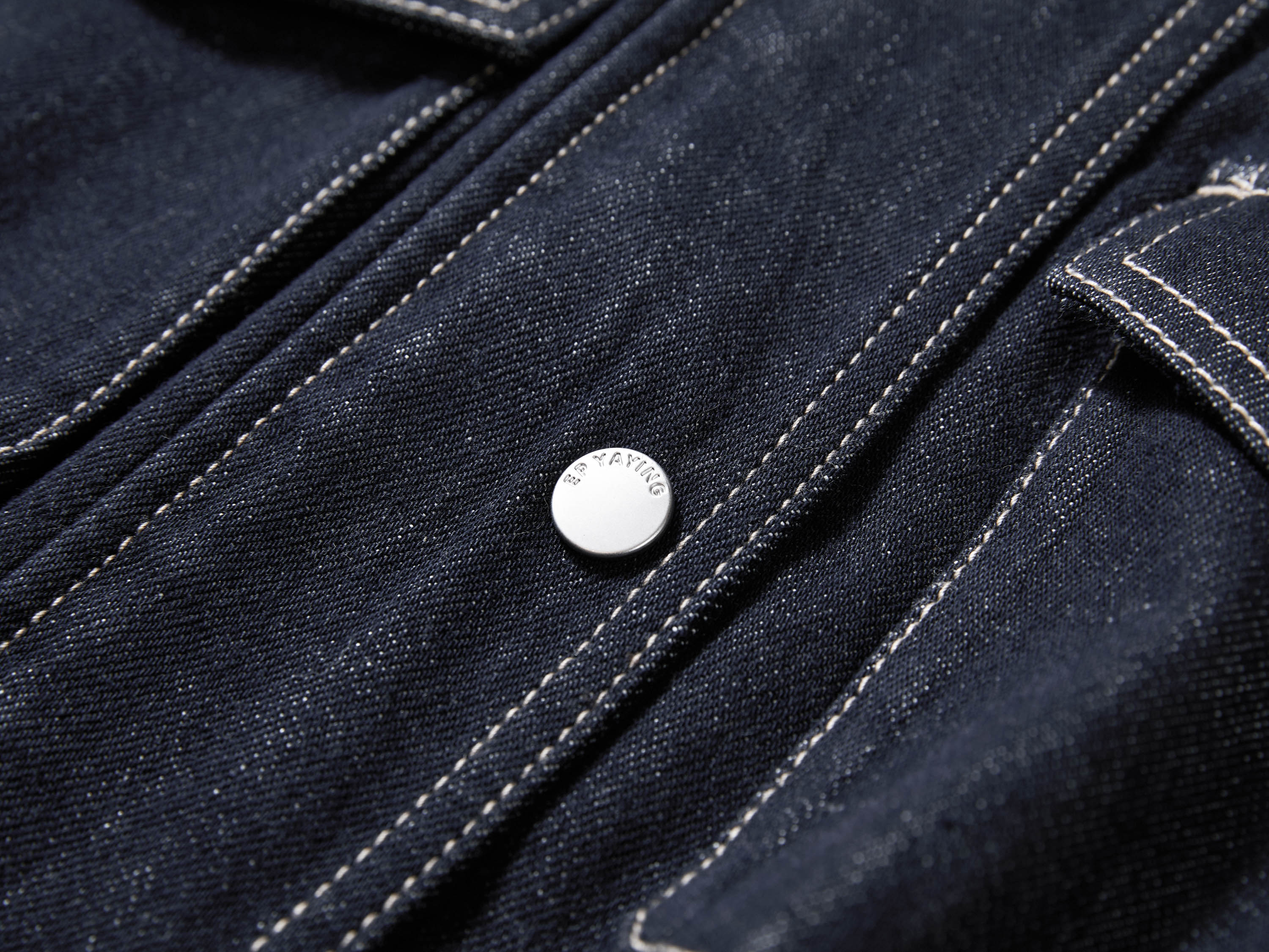 EP YAYING Vintage Relaxed Washed Denim Jacket