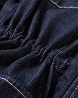 EP YAYING Vintage Relaxed Washed Denim Jacket