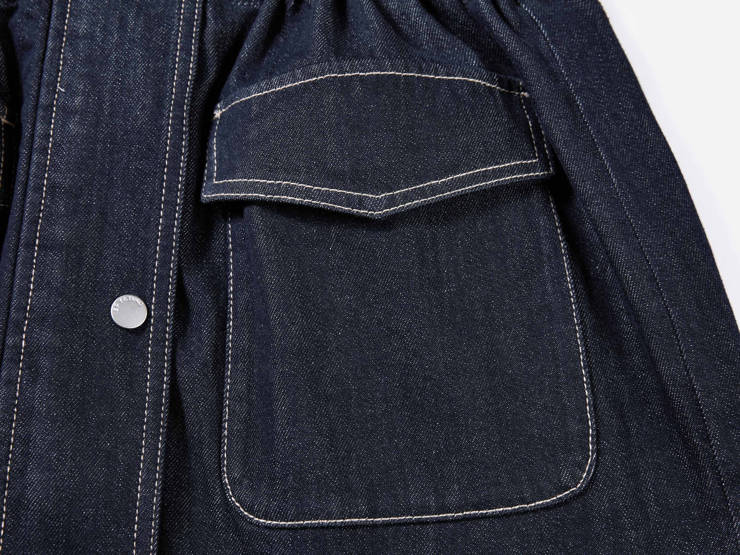 EP YAYING Vintage Relaxed Washed Denim Jacket