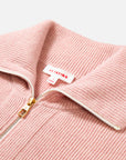 EP YAYING Full-Zip Lapel Ribbed Knit Cardigan