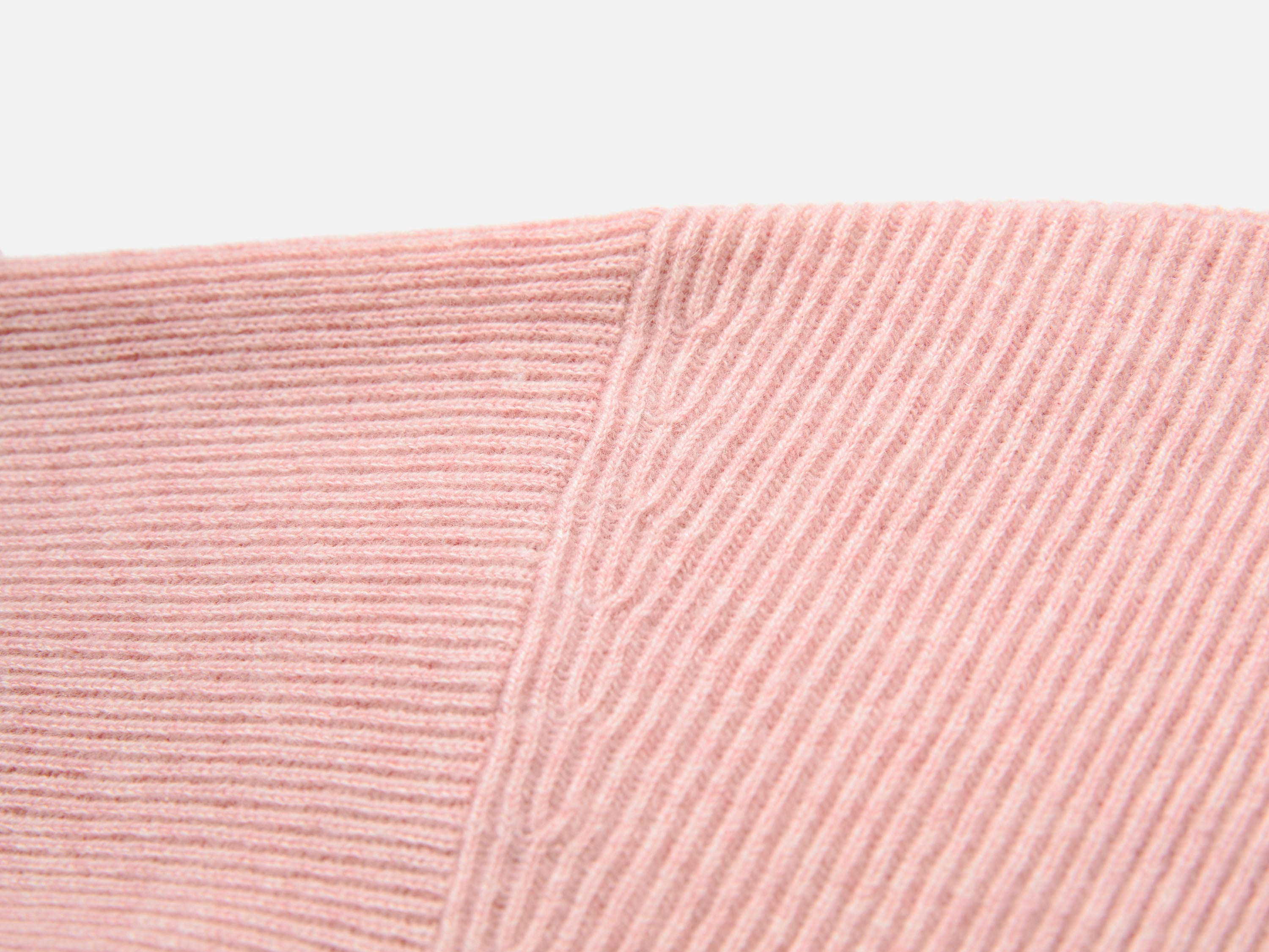 EP YAYING Full-Zip Lapel Ribbed Knit Cardigan