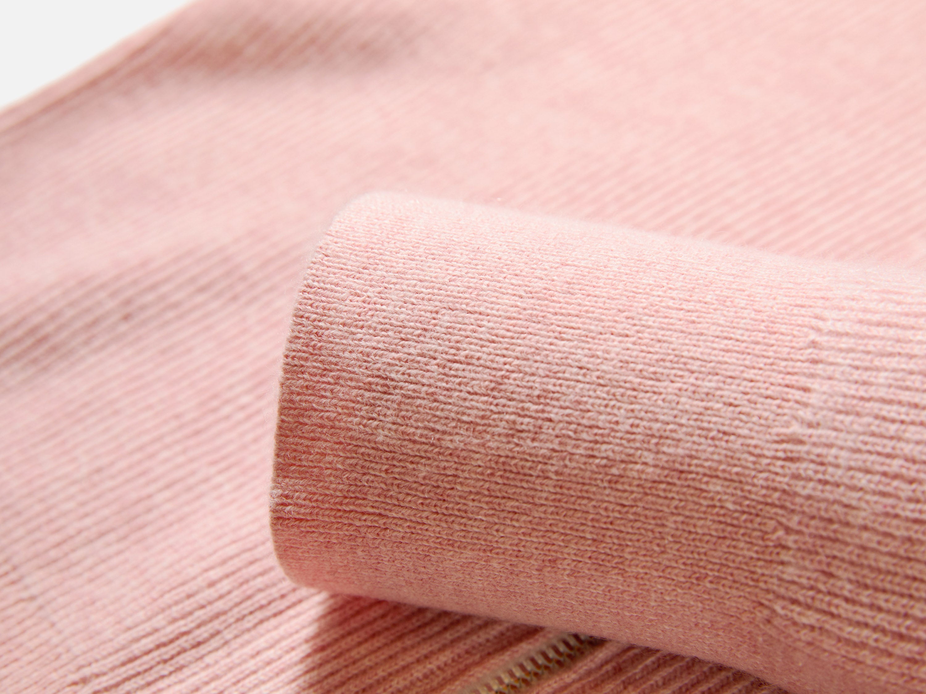 EP YAYING Full-Zip Lapel Ribbed Knit Cardigan
