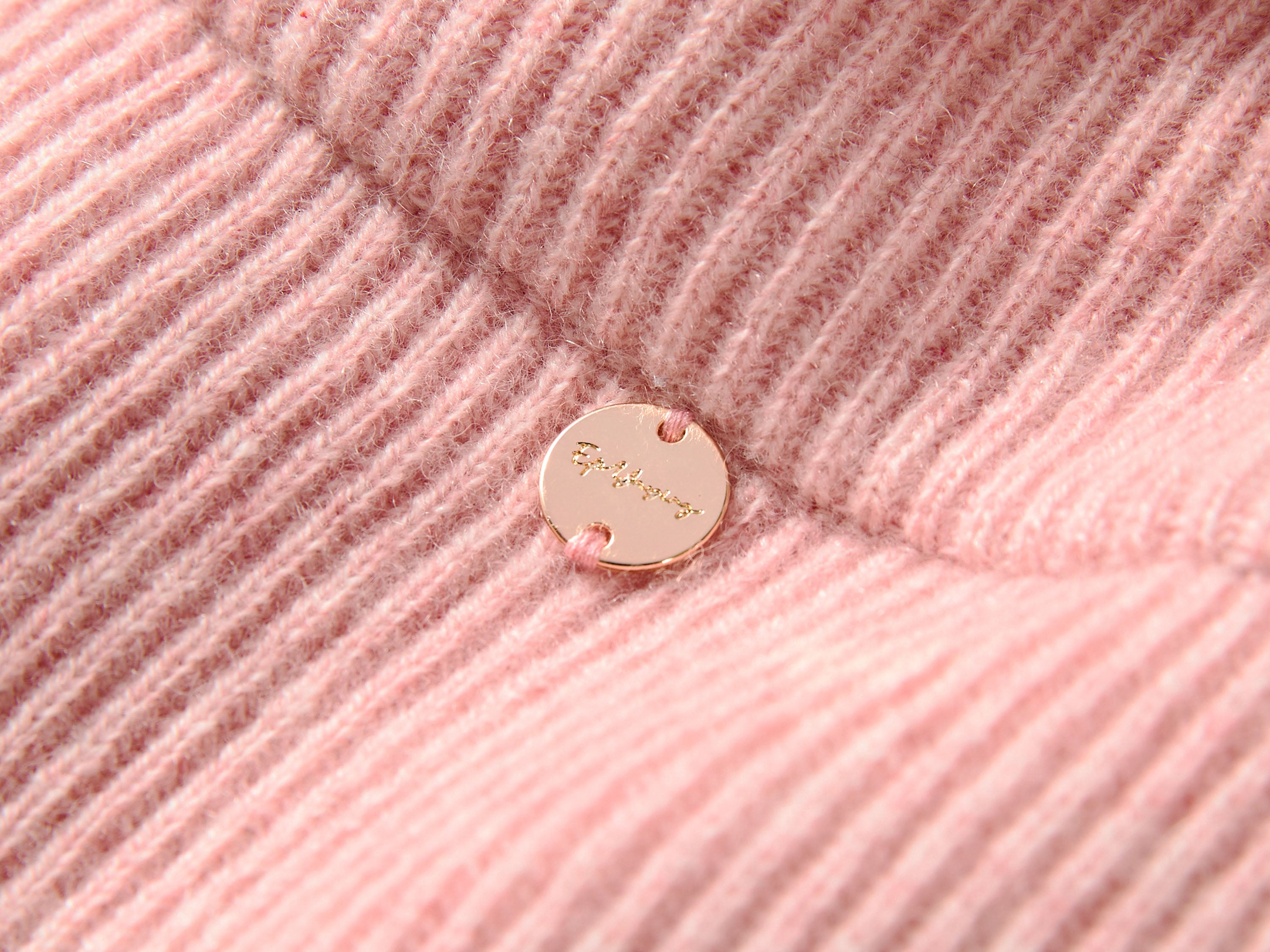 EP YAYING Full-Zip Lapel Ribbed Knit Cardigan